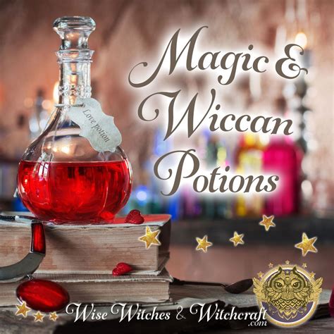 Crafting magical potions in wicca